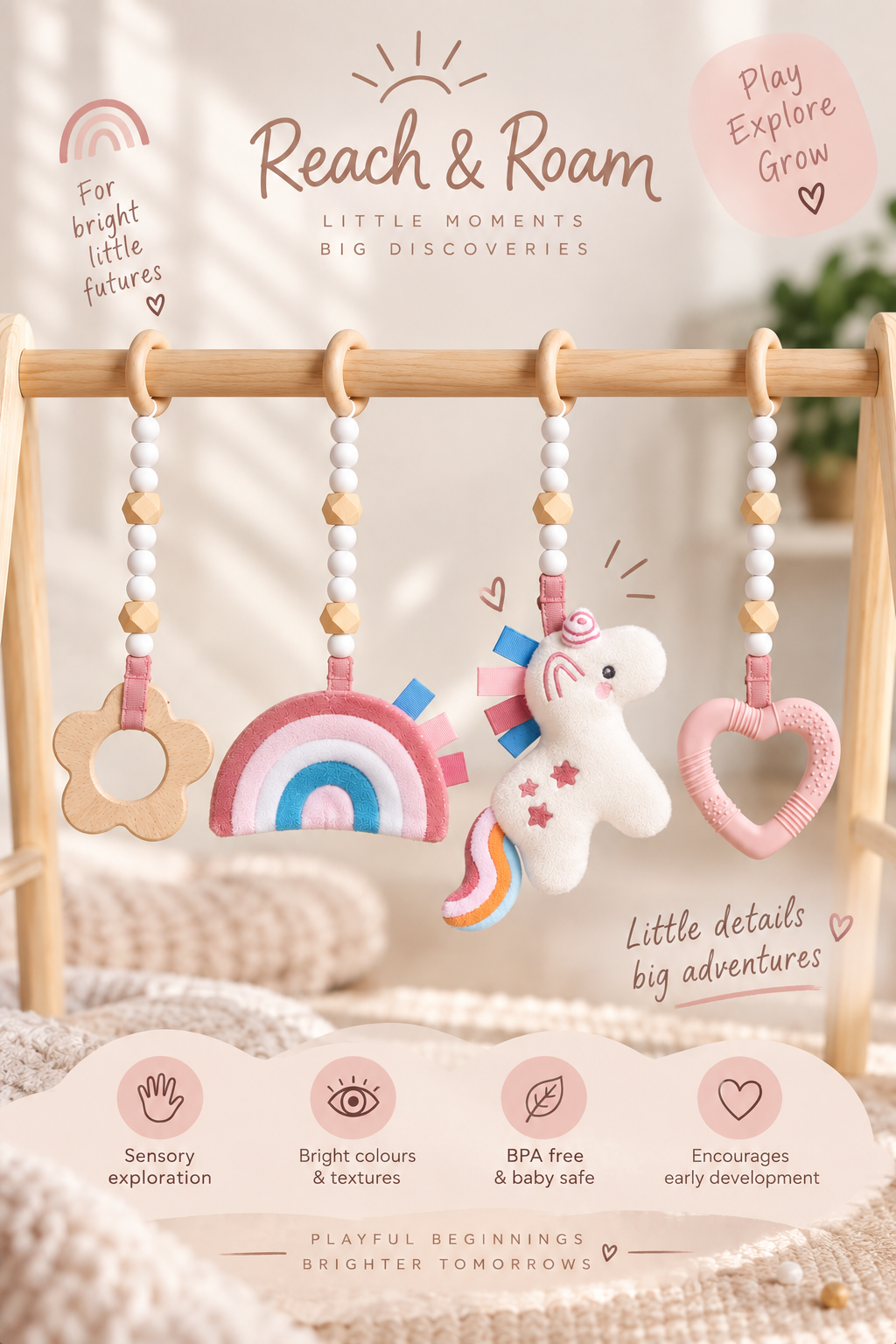 Enchanted Unicorn Sensory Dangle Set | Girls
