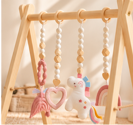 The Little Explorer Play Gym Set – Unicorn & Butter Yellow 🦄🌼