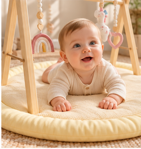 The Little Explorer Play Gym Set – Unicorn & Butter Yellow 🦄🌼